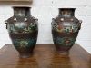 Paire de vases cloisonnés