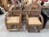 Paire de fauteuils rustiques style Adirondack