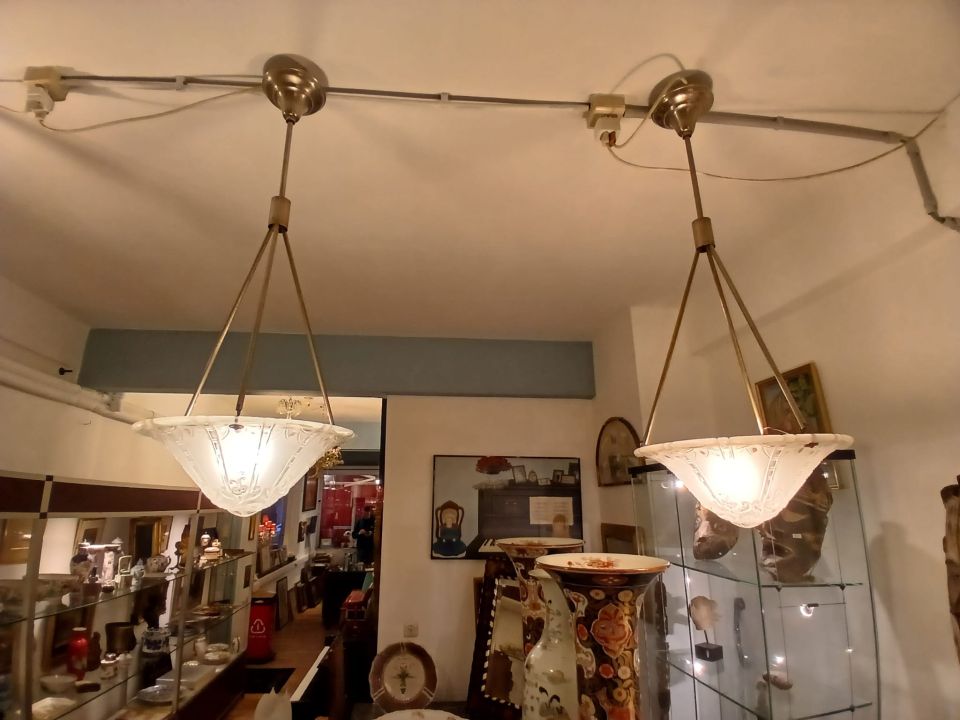Paire de suspensions art déco