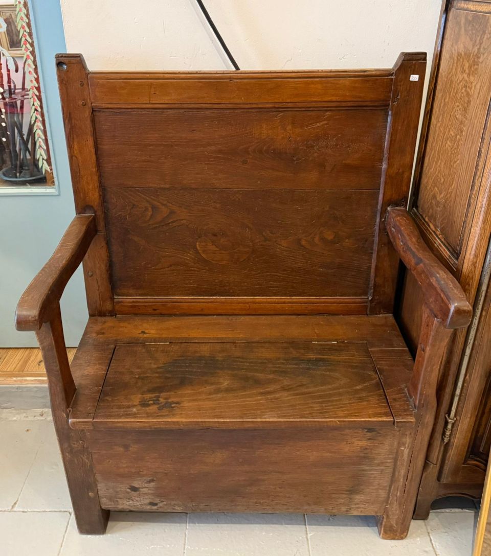 Banc coffre en chêne