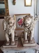 Paire de lions