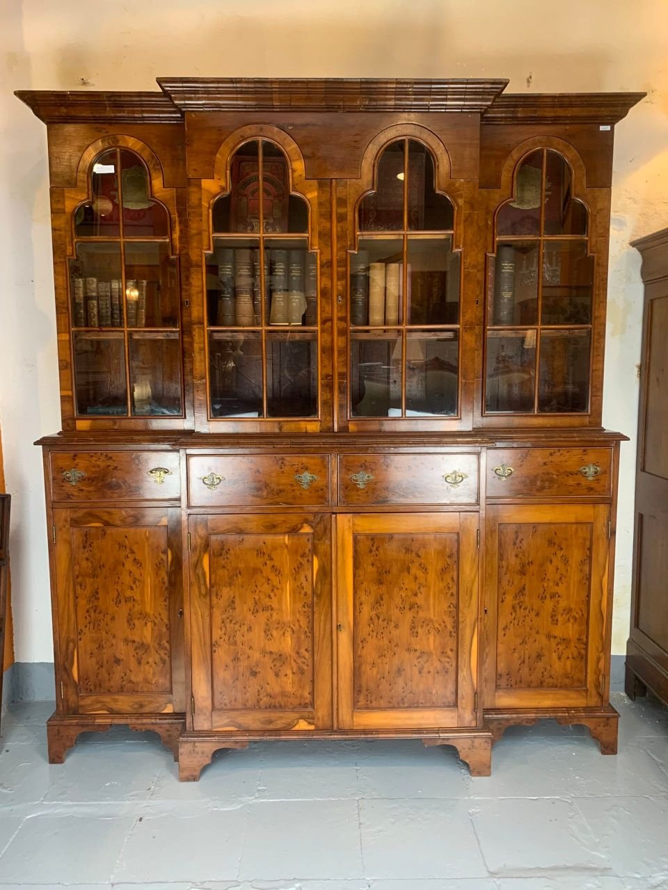 Bibliothèque anglaise en acajou