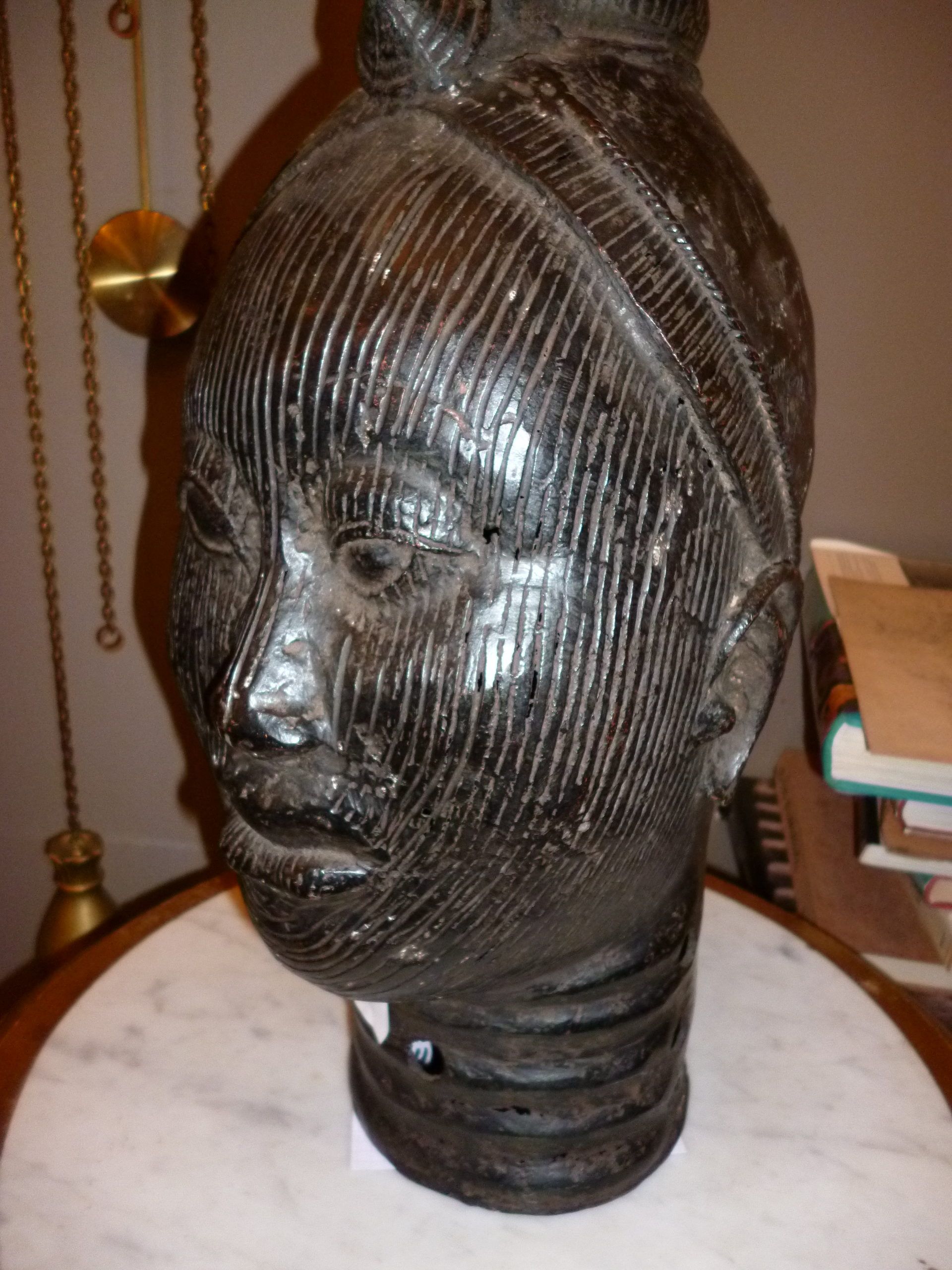 Tête Ife en bronze
