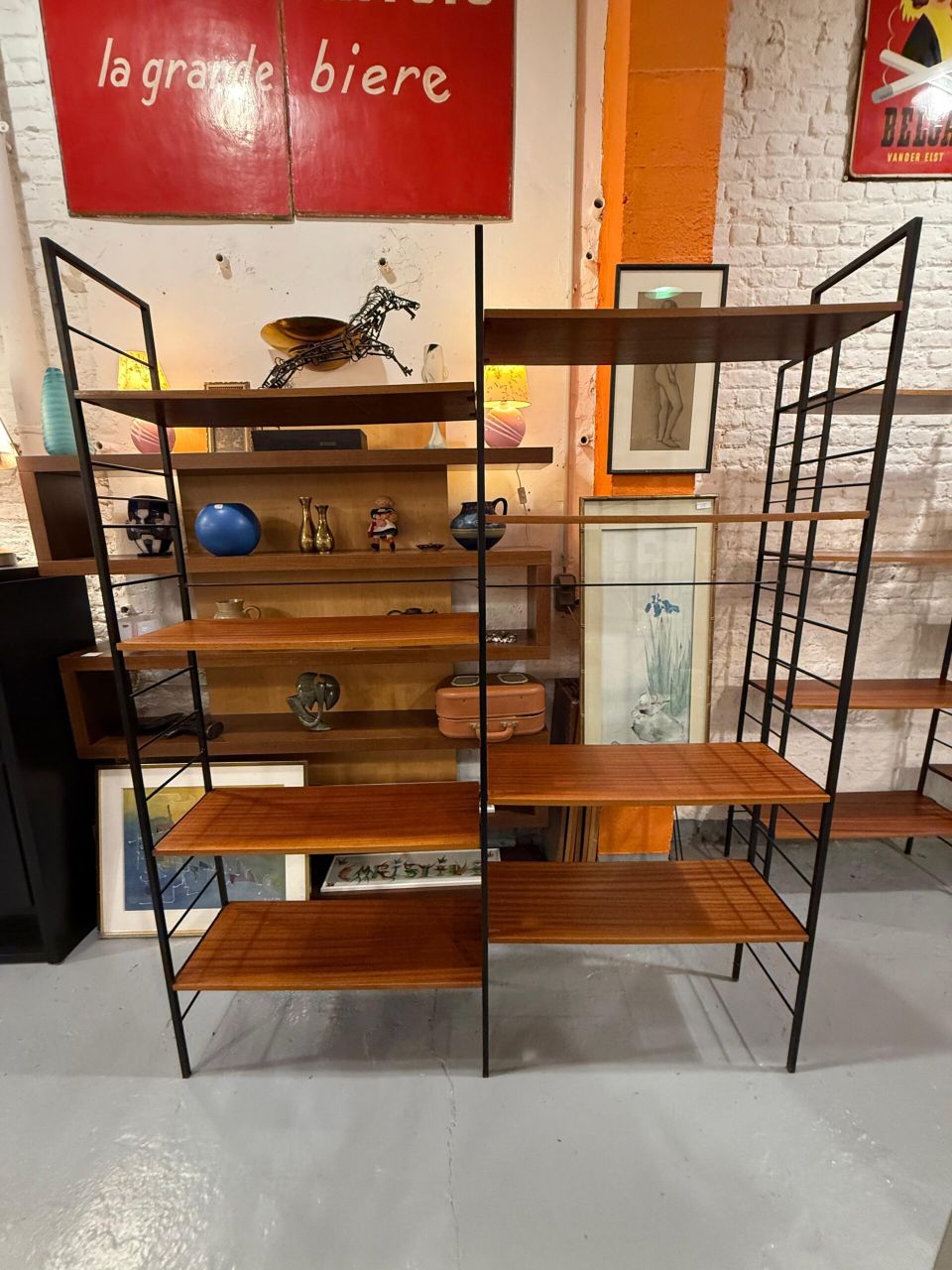Double Etagère modulaire années 60