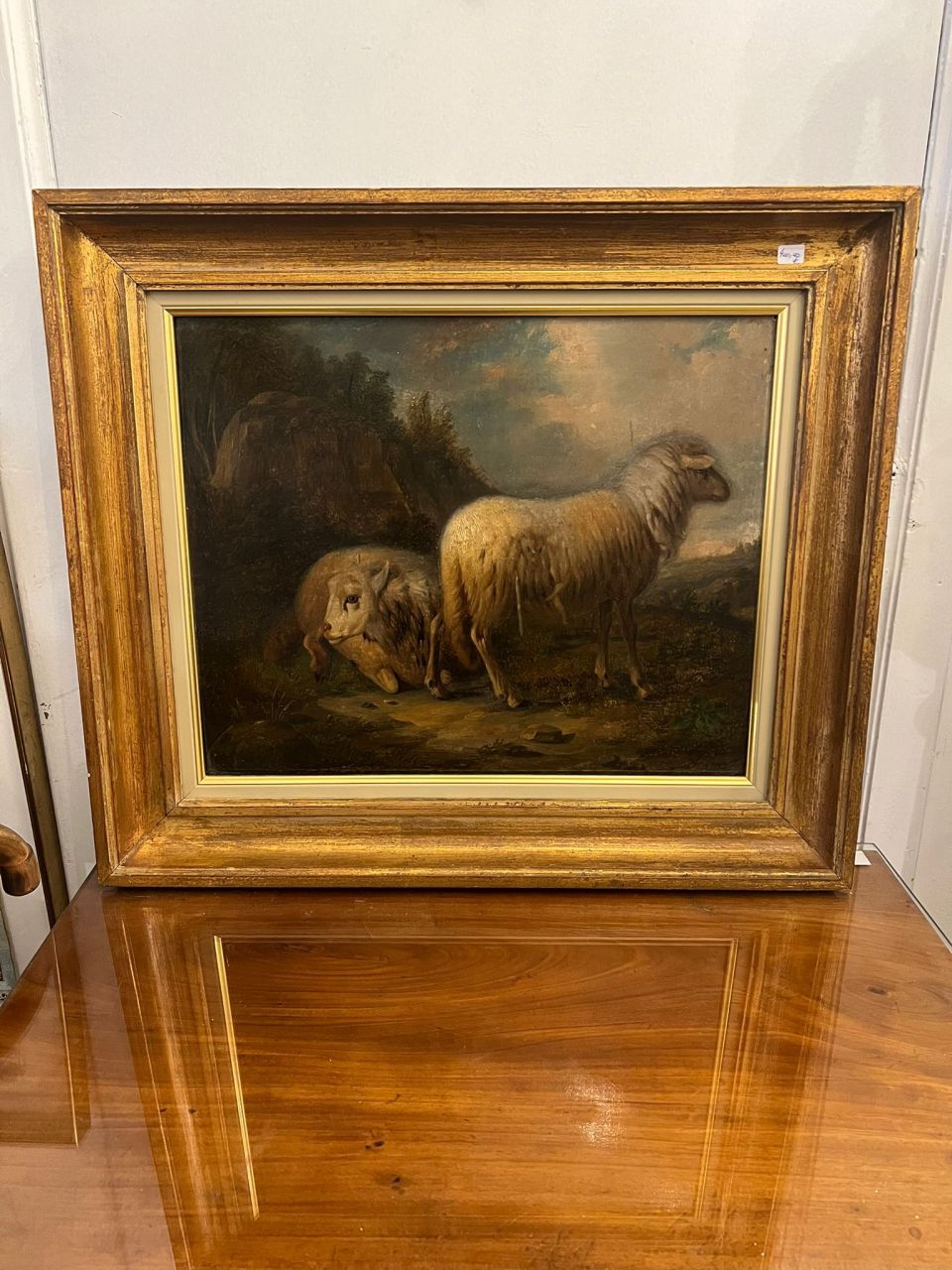 Peinture à l&rsquo;huile sur toile – artiste belge Auguste Coomans