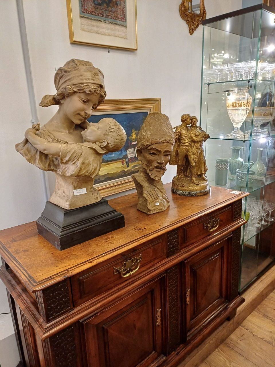 Divers sculptures , bronze et porcelaine.
