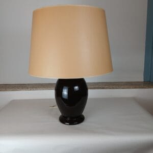 lampe en terre cuite émaillée