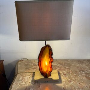 lampe avec agate rétroéclairée