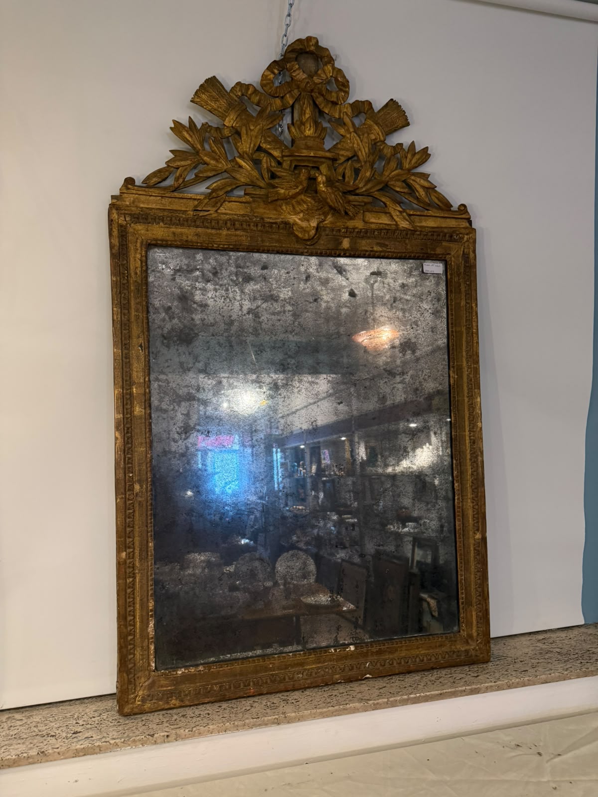 Miroir ancien de style Louis XVI