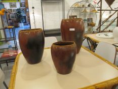 Vases en terre cuite