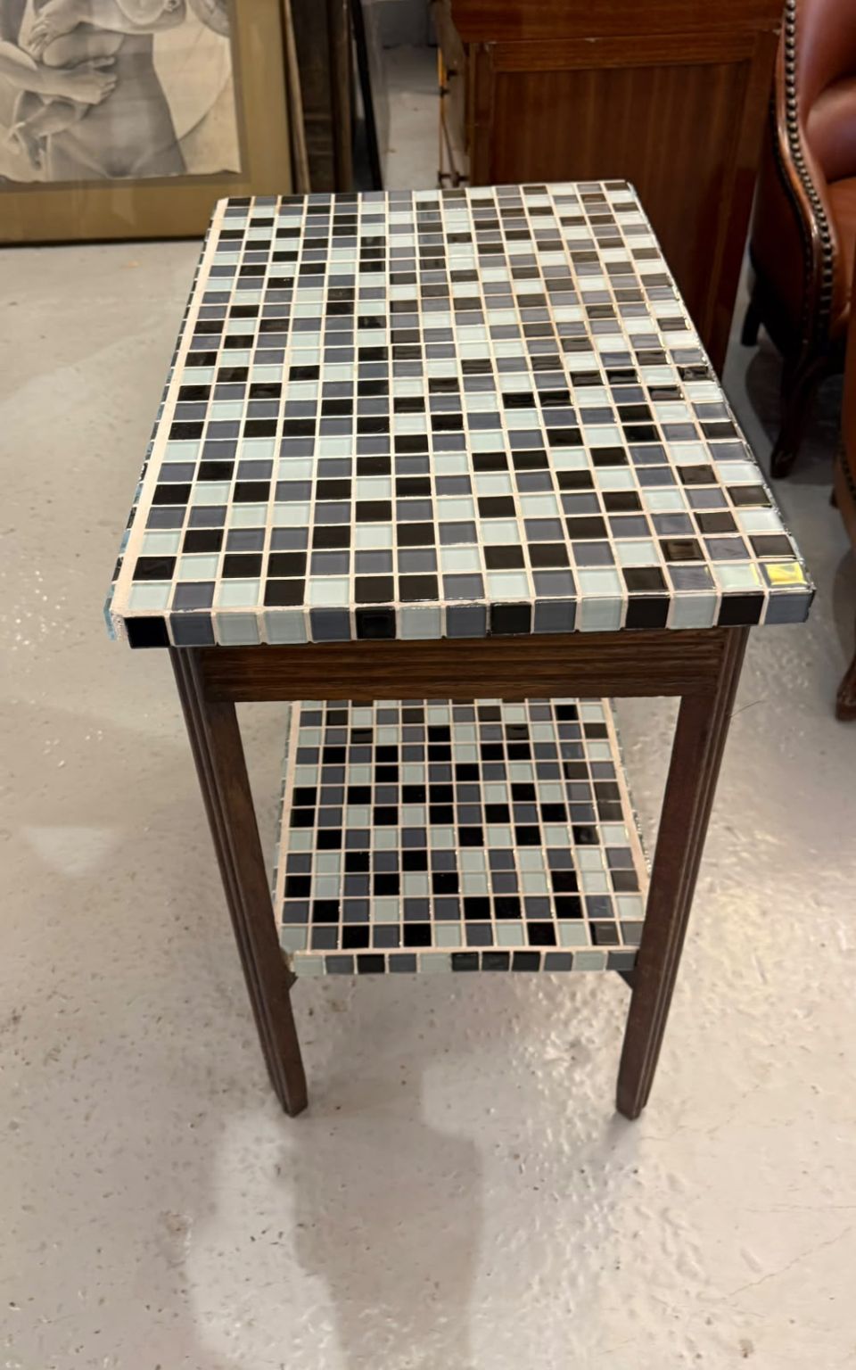 Table d&rsquo;appoint avec mosaïque