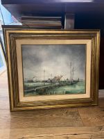 Aquarelle d&rsquo;un paysage de campagne – F.F. Claes