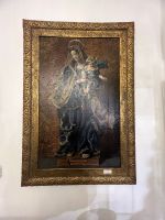 Grand tableau de Marie et son enfant signé