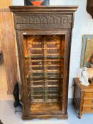 Vitrine indienne en bois massif