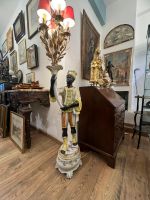 Luminaire – Grand Nubien porte Torchère en céramique